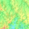 Topografisk kort Tijucas do Sul, højde, terræn