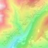 Topografisk kort Lignan - Saint-Barthélemy, højde, terræn