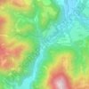 Topografisk kort Colle Balisio, højde, terræn