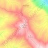 Topografisk kort Três Picos, højde, terræn