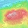 Topografisk kort Monte San Michele, højde, terræn