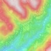 Topografisk kort Cembra, højde, terræn