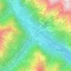 Topografisk kort Riva Valdobbia, højde, terræn
