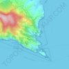 Topografisk kort Paraggi, højde, terræn