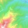 Topografisk kort Aquila, højde, terræn
