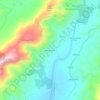 Topografisk kort Mas de Paulo, højde, terræn