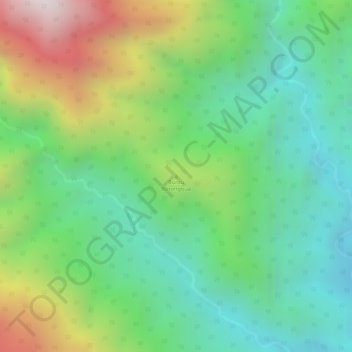 Topografisk kort Buntu Borongbua, højde, terræn