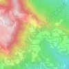 Topografisk kort Contrà Ballestrini, højde, terræn
