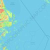 Topografisk kort Kläppen, højde, terræn