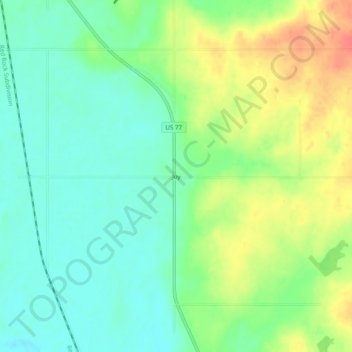 Topografisk kort Joy, højde, terræn