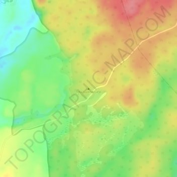 Topografisk kort Toba Supervolcano, højde, terræn