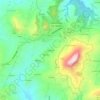 Topografisk kort Cantagalli, højde, terræn