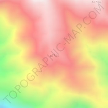 Topografisk kort Bulu Puroo, højde, terræn