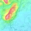 Topografisk kort Pant, højde, terræn