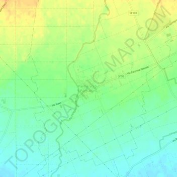 Topografisk kort Pantianicco, højde, terræn
