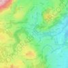Topografisk kort Ahegg, højde, terræn