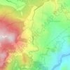 Topografisk kort Cervarezza, højde, terræn