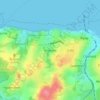 Topografisk kort Binstead, højde, terræn