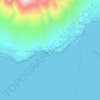 Topografisk kort Larantuka, højde, terræn
