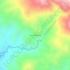 Topografisk kort 25 de Septiembre, højde, terræn