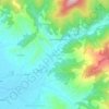Topografisk kort Chiassa Superiore, højde, terræn