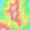 Topografisk kort Tofana di Mezzo, højde, terræn