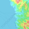 Topografisk kort Allen, højde, terræn