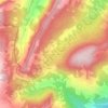 Topografisk kort Schwendi Kaltbad, højde, terræn