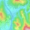 Topografisk kort Chifenti, højde, terræn