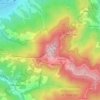 Topografisk kort Superga, højde, terræn