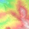 Topografisk kort Poggio Albergo Nuovo, højde, terræn