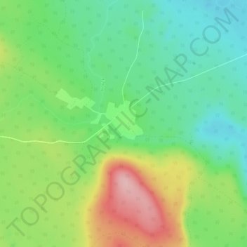 Topografisk kort Sarvisvaara, højde, terræn
