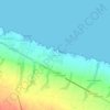 Topografisk kort Villanova, højde, terræn