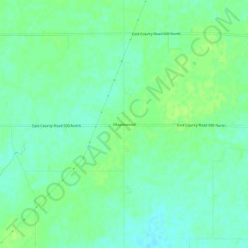 Topografisk kort Maplewood, højde, terræn