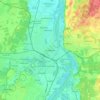 Topografisk kort Rosenheim, højde, terræn