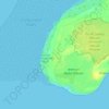 Topografisk kort Cardurnock, højde, terræn