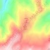 Topografisk kort Monti Taffuri, højde, terræn