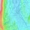 Topografisk kort La Motte-Servolex, højde, terræn