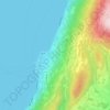 Topografisk kort Coi, højde, terræn