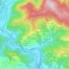 Topografisk kort Pieve di Brancoli, højde, terræn