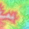 Topografisk kort Pian del Falco, højde, terræn
