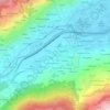 Topografisk kort La Combaz, højde, terræn