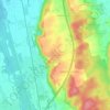 Topografisk kort Illereichen, højde, terræn