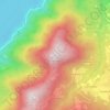 Topografisk kort Monte Nuvolone, højde, terræn