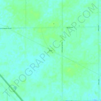 Topografisk kort Dale, højde, terræn