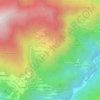 Topografisk kort Crota d'Plenc (Pro Loco Bovile), højde, terræn
