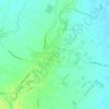 Topografisk kort Castiglione di Cervia, højde, terræn