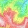 Topografisk kort Ligorzano, højde, terræn