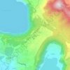 Topografisk kort Monte Gentile, højde, terræn