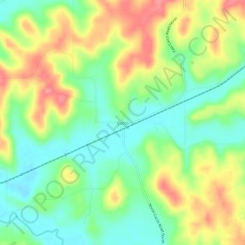 Topografisk kort Cuzco, højde, terræn